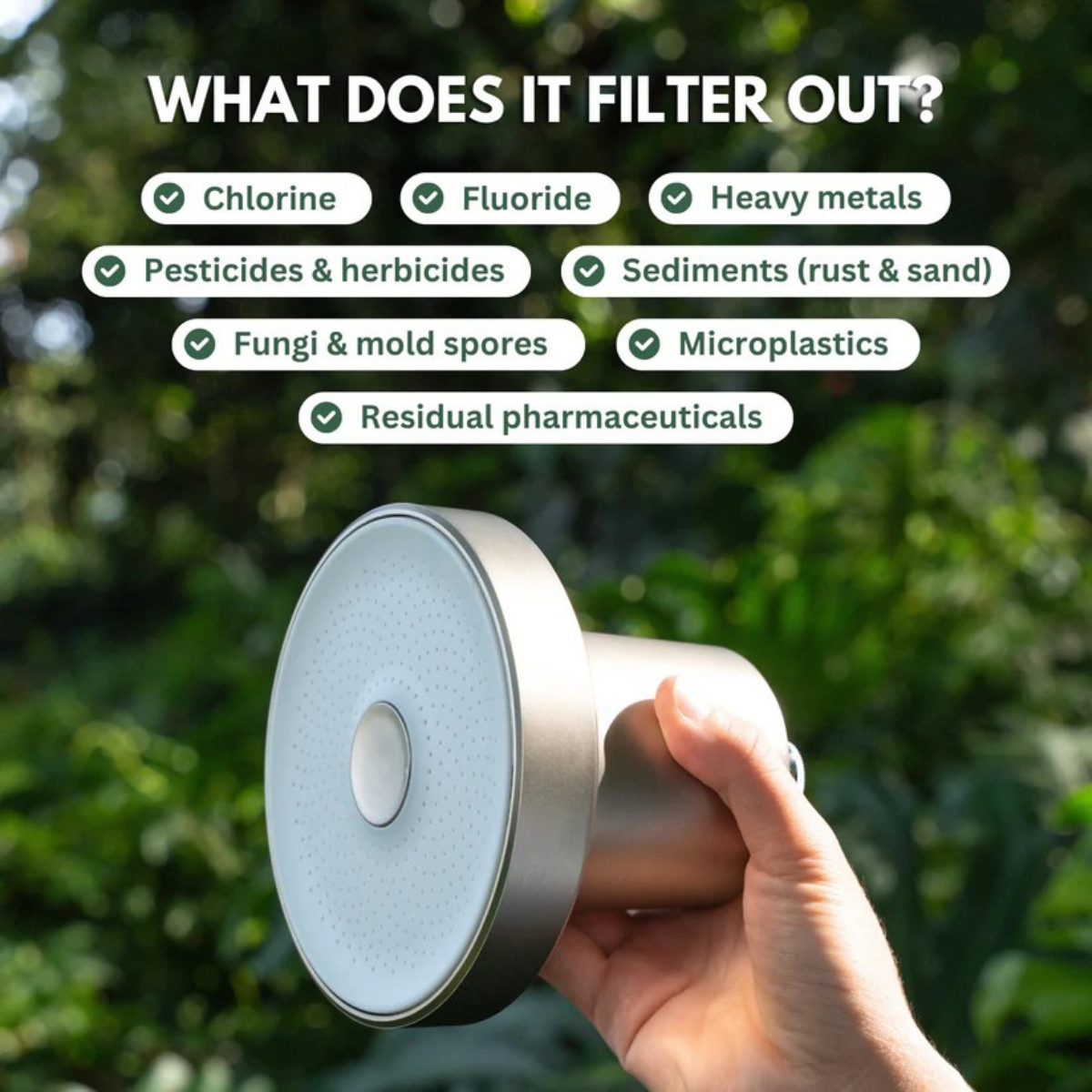 Delorien® Filtered Showerhead