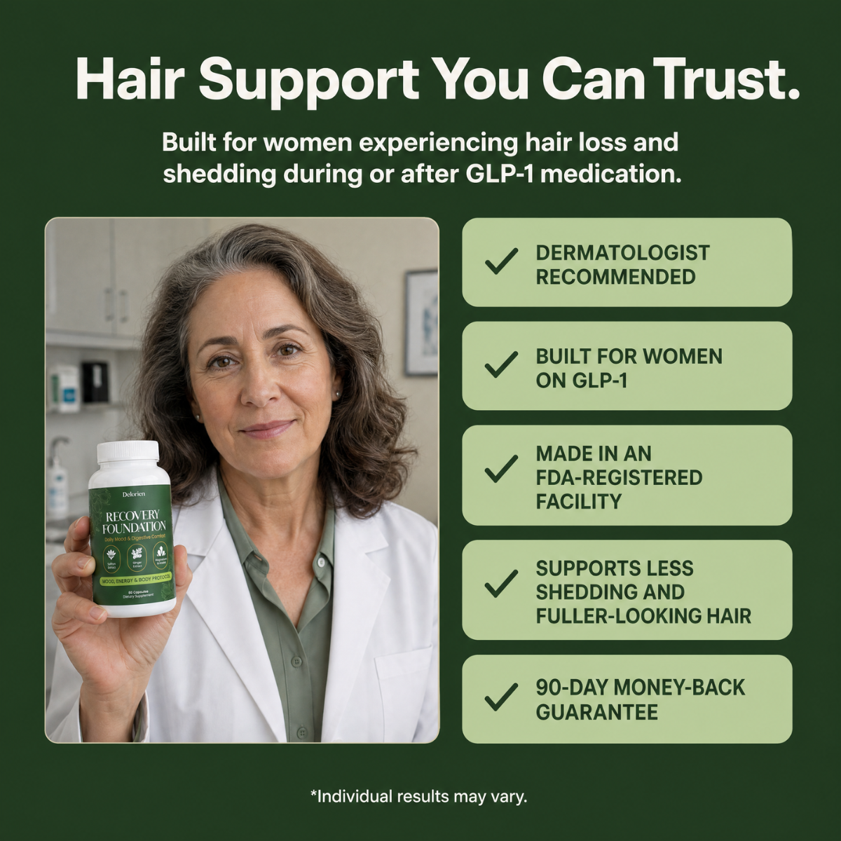 Delorien Recovery Foundation Capsules (Hair)
